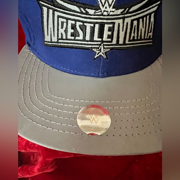NWT WWE WWF Wrestling SnapBack Cap Wrestemania - Picture 2 of 6